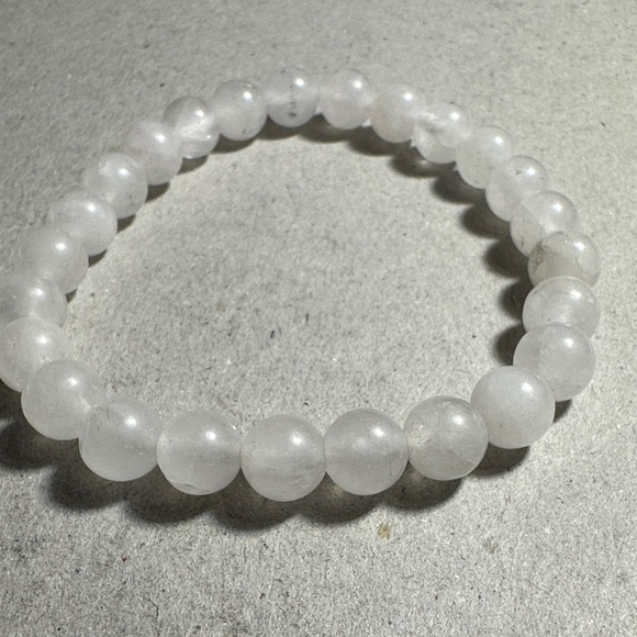 Jewelry - Elegant White 8mm Selenic  Bracelet